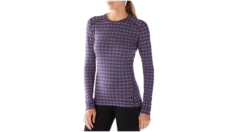 Smartwool Merino 250 Base Layer Pattern Crew, Blue Ice, Small, SW0NP226597S