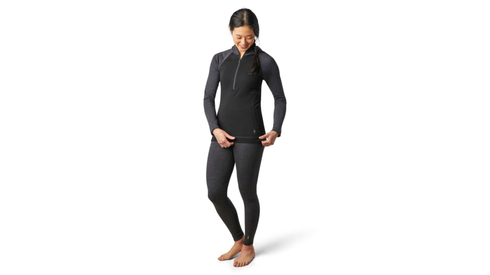 Smartwool Merino 250 Baselayer 1/2 Zip Hoodie - Womens, Black, Large, SW016377001-L