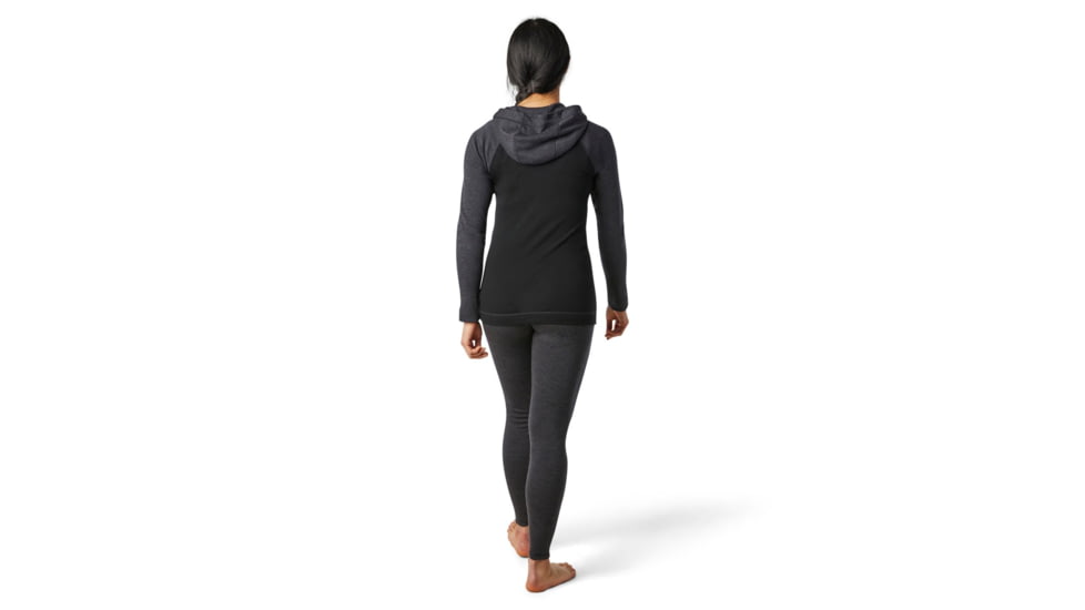 Smartwool Merino 250 Baselayer 1/2 Zip Hoodie - Womens, Black, Large, SW016377001-L