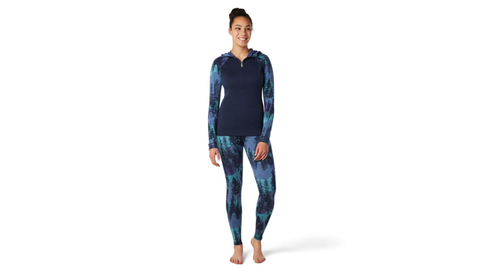Smartwool Merino 250 Baselayer 1/2 Zip Hoodie - Womens, Deep Navy, Small, SW016377092-S