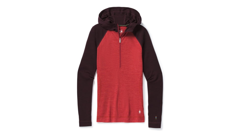 Smartwool Merino 250 Baselayer 1/2 Zip Hoodie - Womens, Masala Heather, Large, SW016377D43-L
