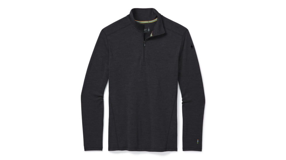 Smartwool Merino 250 Baselayer 1/4 Zip - Mens, Charcoal Heather, Small, SW016355010-S