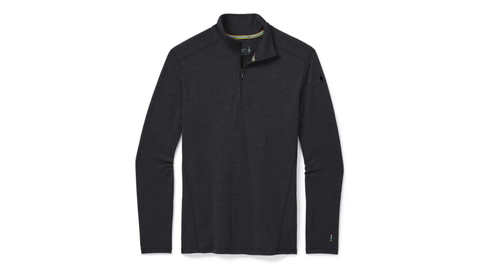 Smartwool Merino 250 Baselayer 1/4 Zip - Mens, Charcoal Heather, Extra Small, SW016355010XS