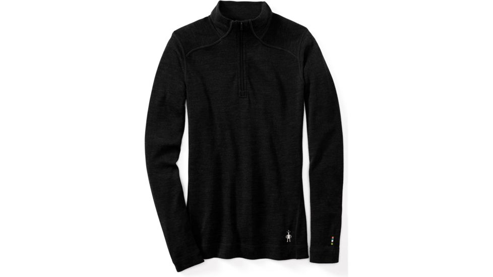Smartwool Merino 250 Baselayer 1/4 Zip - Womens, Black, Medium, SW0NP221001-M