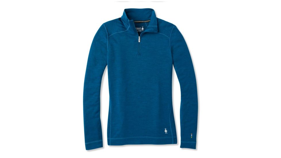 Smartwool Merino 250 Baselayer 1/4 Zip - Womens, Deep Marlin Heather, Extra Small, SW0NP221C52-XS