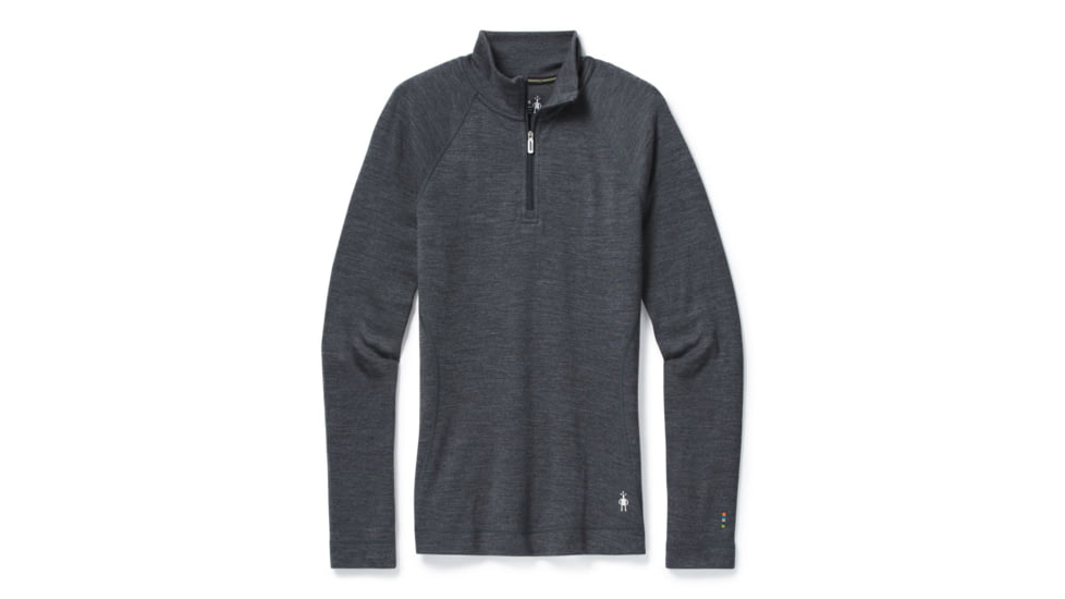 Smartwool Merino 250 Baselayer 1/4 Zip - Womens, Medium Gray Heather, Extra Small, SW016373084-XS