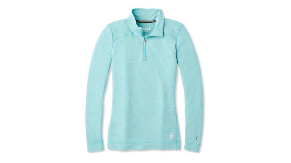 Smartwool Merino 250 Baselayer 1/4 Zip - Womens, Nile Blue Heather, Extra Small, SW0NP221B47-XS