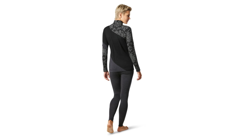 Smartwool Merino 250 Baselayer Colorblock 1/4 Zip - Womens, Black, Extra Small, SW016379001-XS