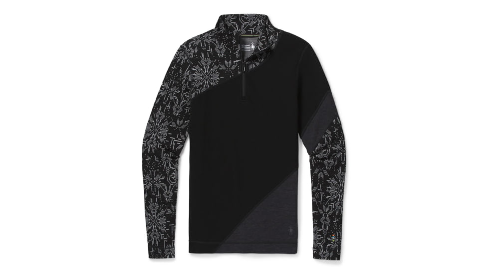 Smartwool Merino 250 Baselayer Colorblock 1/4 Zip - Womens, Black, Extra Small, SW016379001-XS