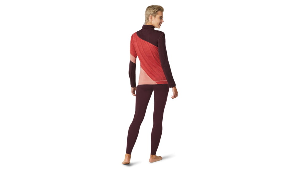 Smartwool Merino 250 Baselayer Colorblock 1/4 Zip - Womens, Masala Heather, Large, SW016379D43-L