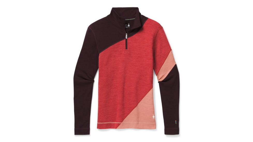Smartwool Merino 250 Baselayer Colorblock 1/4 Zip - Womens, Masala Heather, Large, SW016379D43-L
