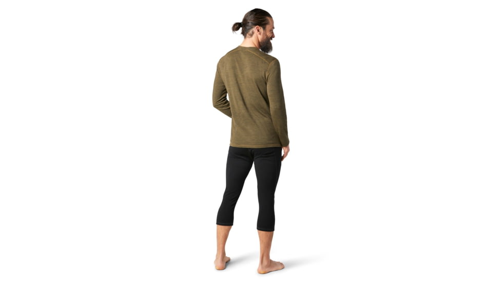 Smartwool Merino 250 Baselayer Colorblock Crew - Mens, Military Olive Heather, Small, SW016353D12-S