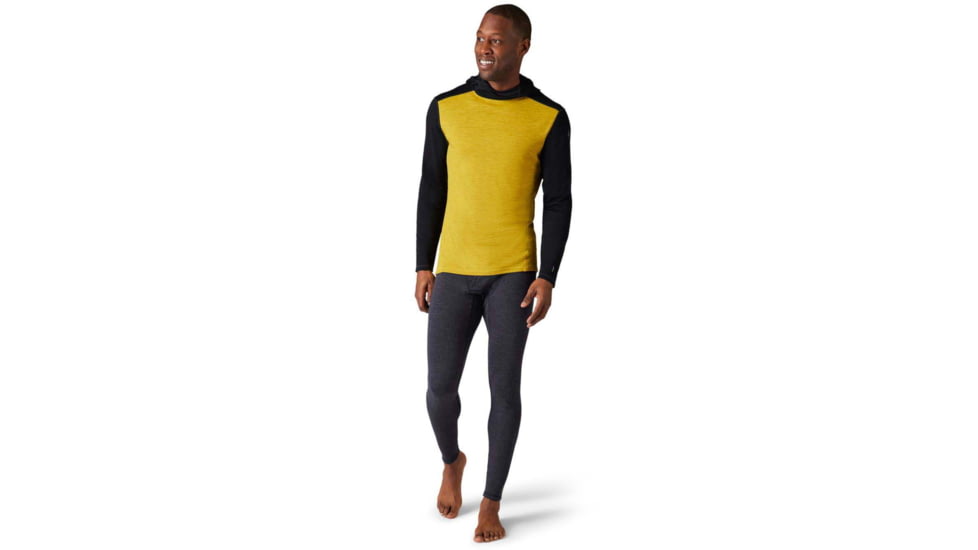 Smartwool Merino 250 Baselayer Hoodie - Mens, Golden Olive/Black, Medium, SW016359H16M