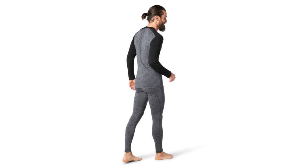 Smartwool Merino 250 Baselayer Pattern Crew - Mens, Medium Gray Tick Stitch, Small, SW016351B99-S