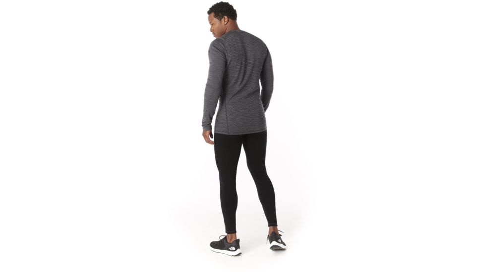 Smartwool Merino 250 Baselayer Pattern Crew - Mens, Medium Gray Tick Stitch, Large, SW0NP601B99-L