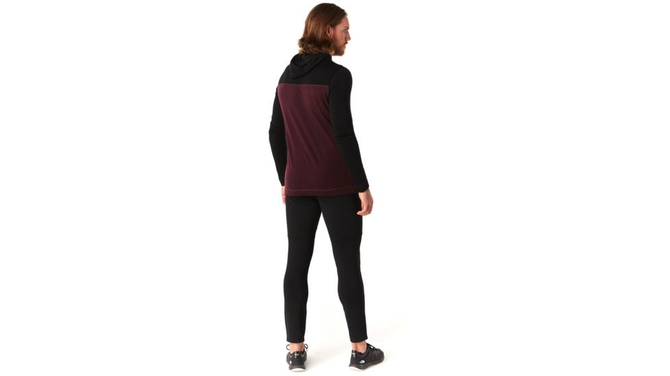 Smartwool Merino 250 Color Block Hoodie - Mens, Bourbon Tick Stitch, Small, SW019018C12-S