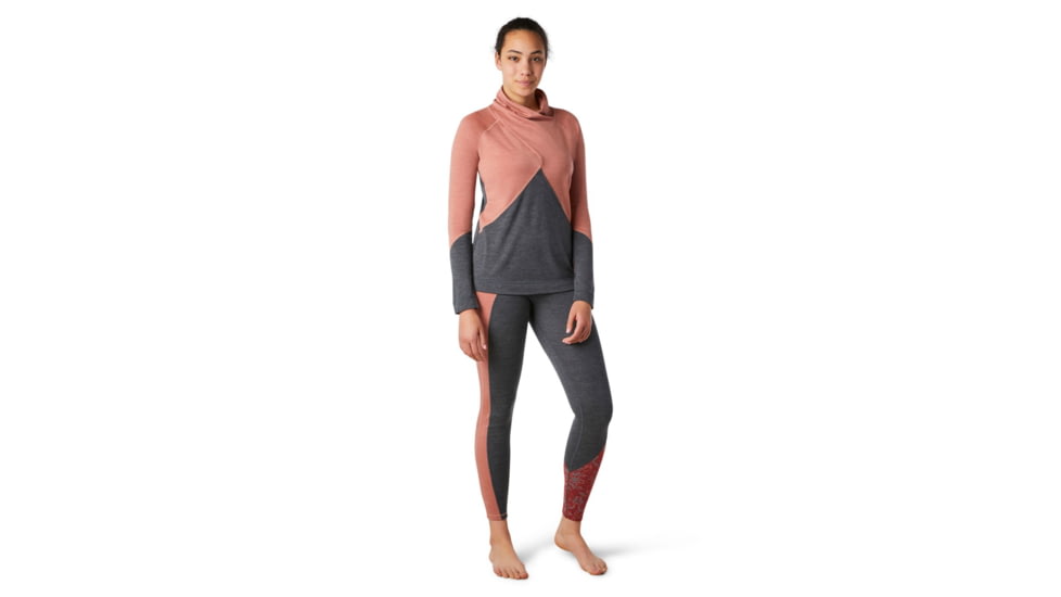 Smartwool Merino 250 Crossover Neck Top - Womens, Canyon Rose Heather, Extra Small, SW016404C93-XS