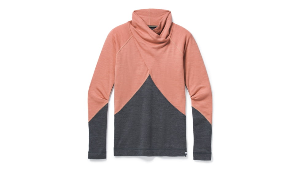 Smartwool Merino 250 Crossover Neck Top - Womens, Canyon Rose Heather, Extra Small, SW016404C93-XS