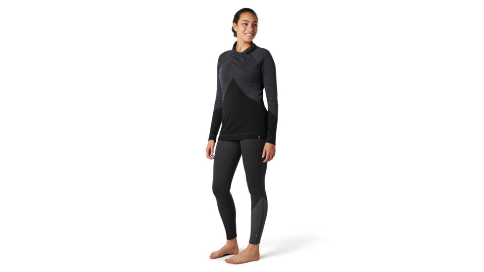 Smartwool Merino 250 Crossover Neck Top - Womens, Charcoal Heather, Small, SW016404010-S