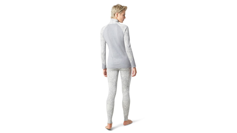 Smartwool Merino 250 Crossover Neck Top - Womens, Light Gray Traced Dahlia, Small, SW016404E41-S