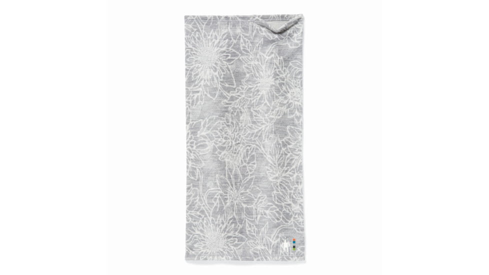 Smartwool Merino 250 Long Neck Gaiter, Light Gray Traced Dahlia, One Size, SW017999E41-1FM