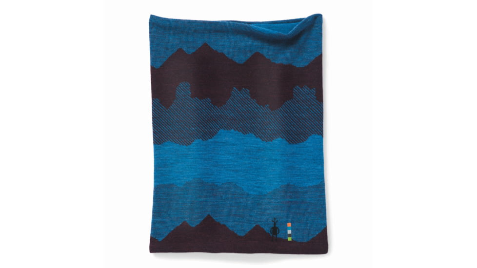 Smartwool Merino 250 Long Neck Gaiter, Woodsmoke Mountain Scape, One Size, SW017999E28-1FM