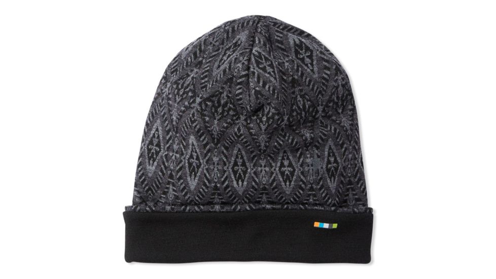Smartwool Merino 250 Pattern Cuffed Beanie, Black Medallion, One Size, SW0SC181C14-1FM