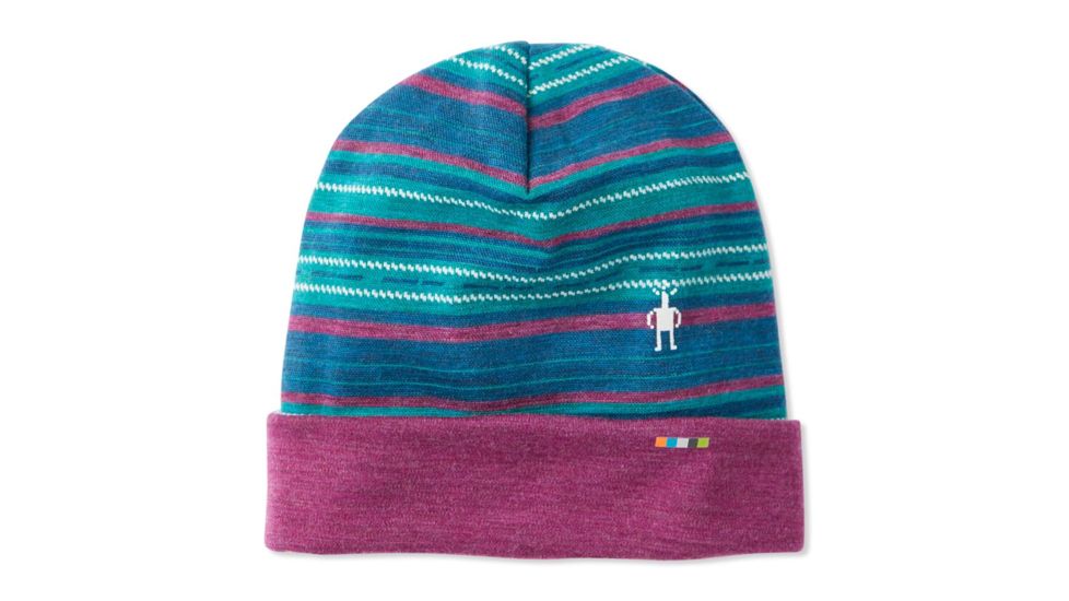 Smartwool Merino 250 Pattern Cuffed Beanie, Peacock Margarita, One Size, SW0SC181C18-1FM