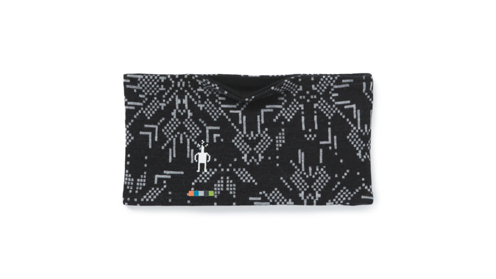 Smartwool Merino 250 Pattern Reversible Headband, Black Digital Snowflake, One Size, SW0SC919E36-1FM