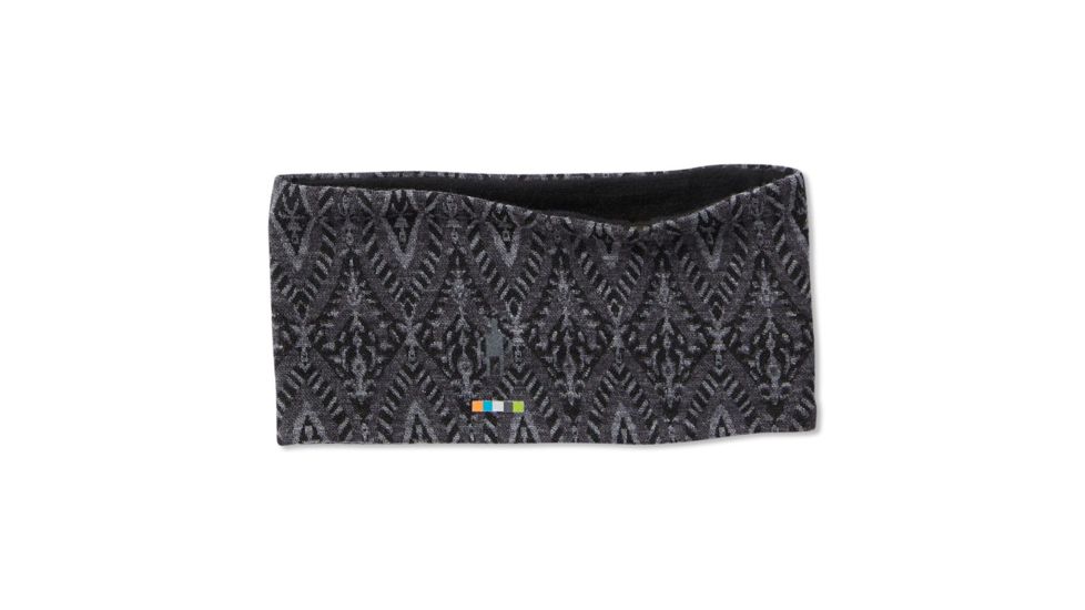 Smartwool Merino 250 Pattern Reversible Headband, Black Medallion, One Size, SW0SC919C14-1FM