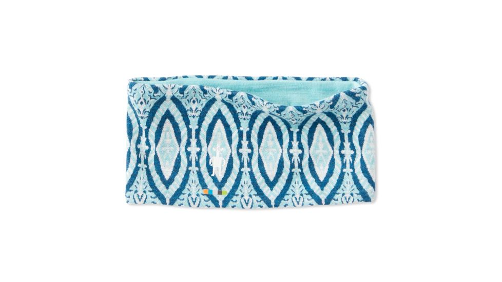 Smartwool Merino 250 Pattern Reversible Headband, Nile Blue Medallion, One Size, SW0SC919C17-1FM