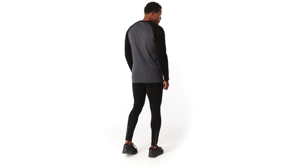 Smartwool Merino 250 Pocket Crew - Mens, Medium Gray Tick Stitch, Large, SW016084B99-L