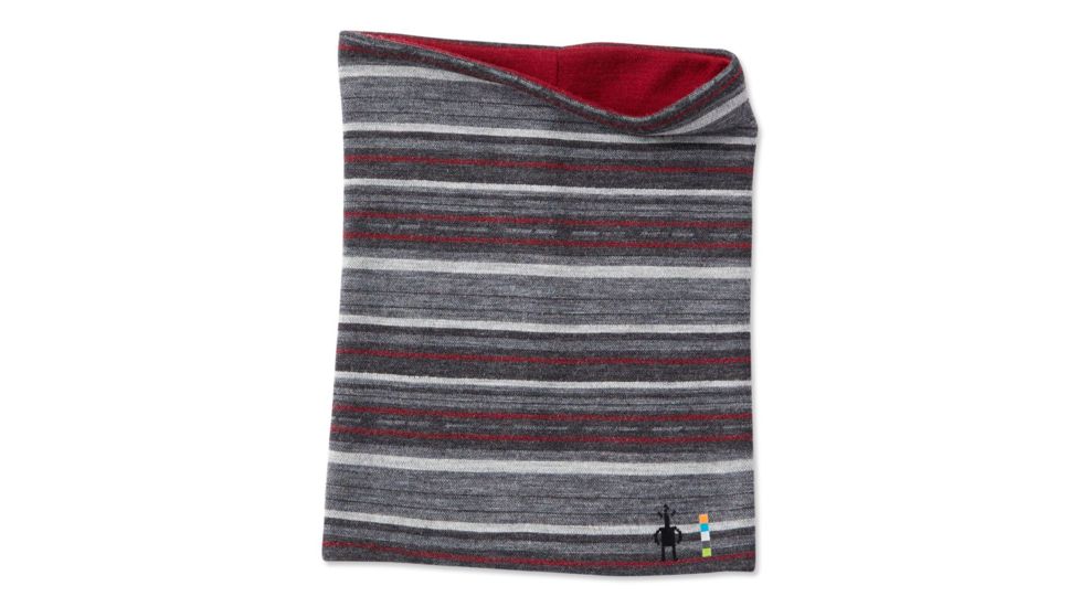 Smartwool Merino 250 Reversible Pattern Neck Gaiter, Charcoal Margarita, One Size, SW0SC913C13-1FM