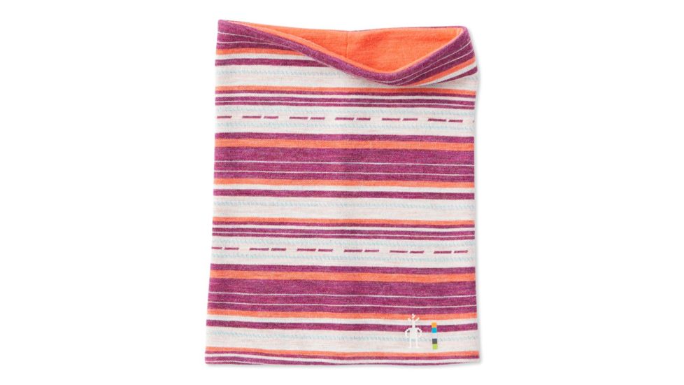 Smartwool Merino 250 Reversible Pattern Neck Gaiter, Habanero Margarita, One Size, SW0SC913C19-1FM