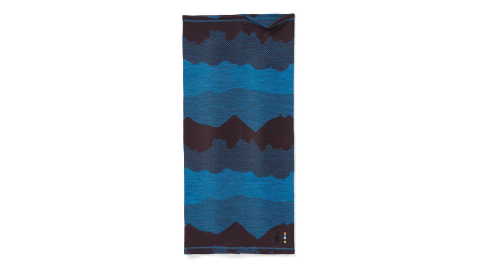 Smartwool Merino 250 Reversible Pattern Neck Gaiter, Woodsmoke Mountain Scape, One Size, SW0SC913E28-1FM