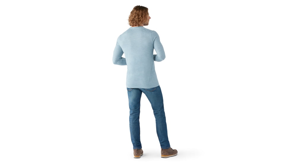 Smartwool Merino Hemp Blend Long Sleeve Pocket Tee - Mens, Lead Heather, Small, SW016459L431-S