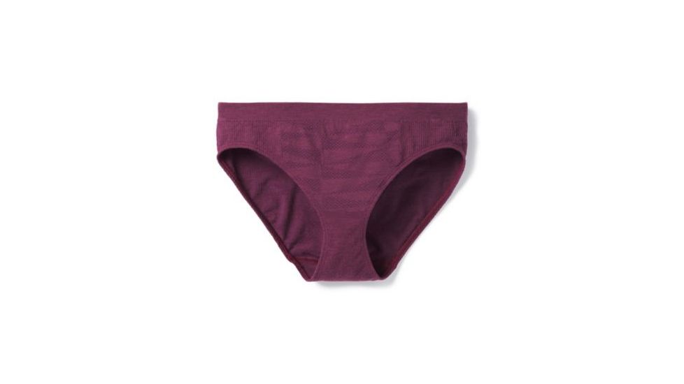 Smartwool Merino Seamless Bikini - Womens, Sangria, Extra Small, SW016151B48-XS