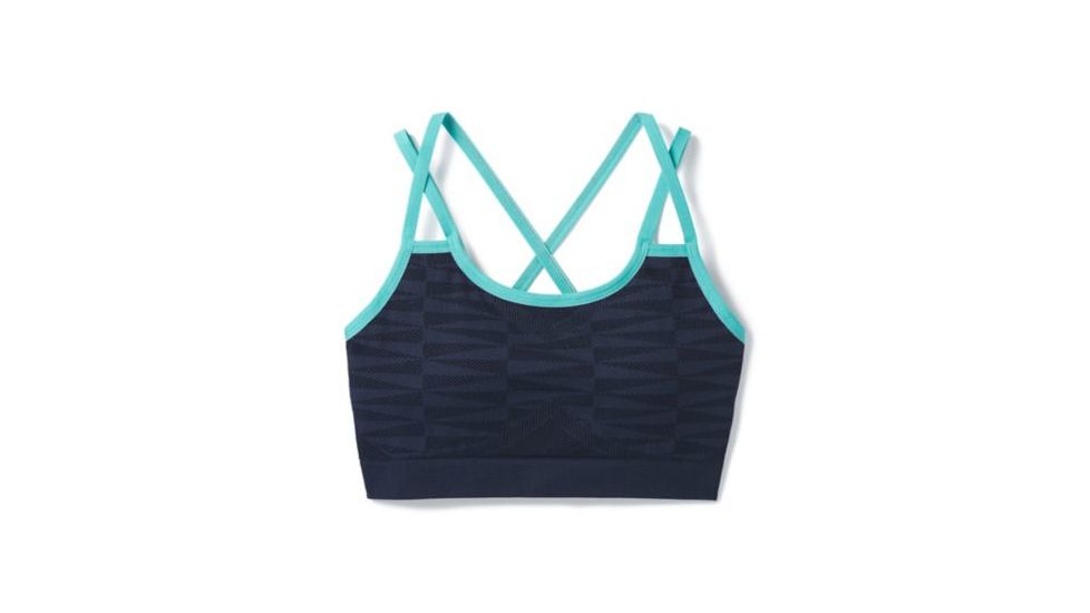 Smartwool Merino Seamless Strappy Bra - Womens, Deep Navy, Extra Large, SW016154092-XL