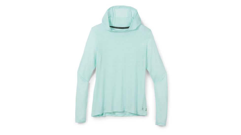 Smartwool Merino Sport 120 Hoodie - Womens, Bleached Aqua Heather, Extrta Large, SW016592J63XL
