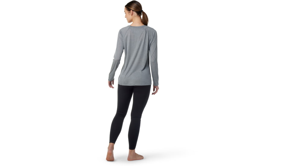 Smartwool Merino Sport 120 Long Sleeve - Women's, Large, Light Gray Heather, SW016599545L