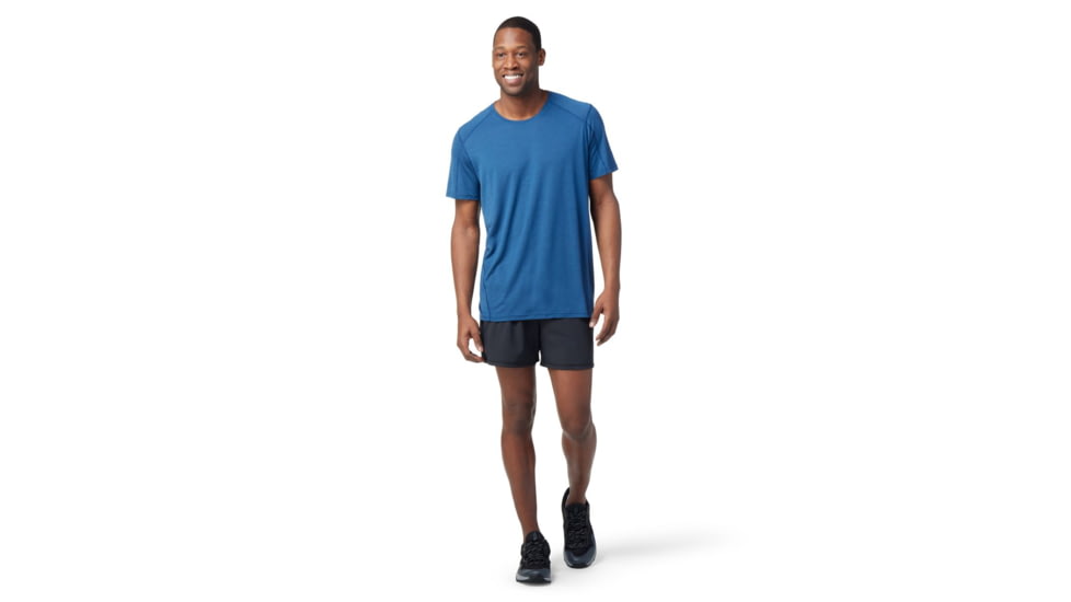 Smartwool Merino Sport 120 Mountain Biking Short Sleeve Tee - Mens, Dark Denim, Large, SW016552235L