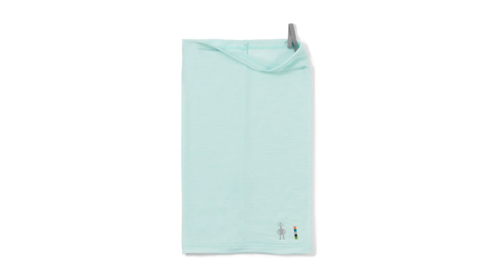 Smartwool Merino Sport 120 Neck Gaiter, Bleached Aqua Heather, One Size, SW016636J631FM