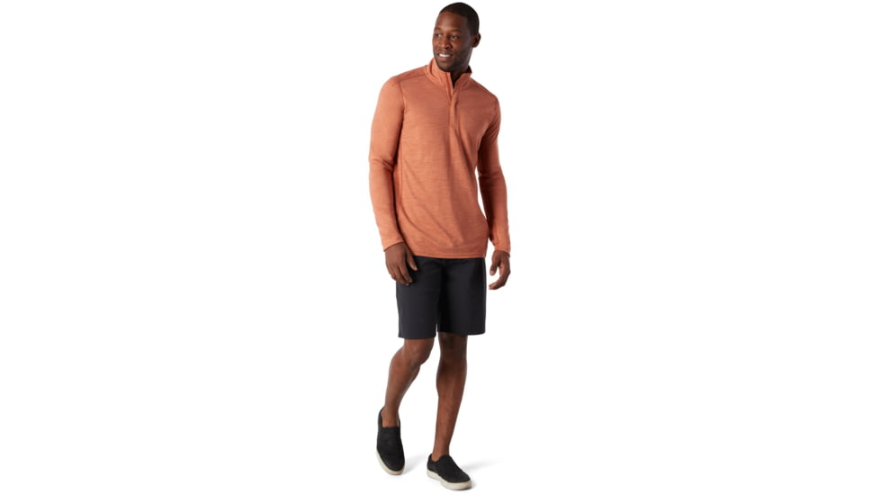 Smartwool Merino Sport 150 1/4 Zip - Mens, Bombay Brown Heather, Medium, SW015164C92-M