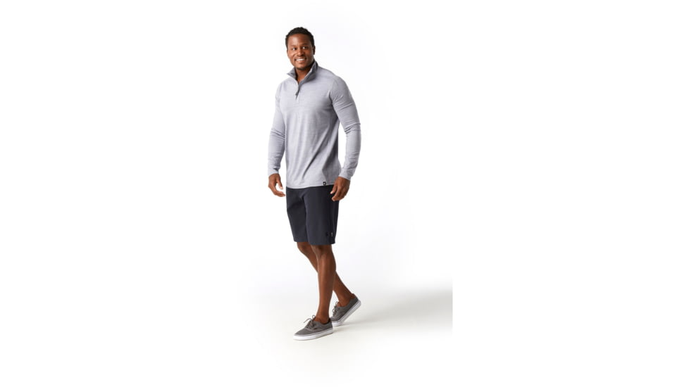 Smartwool Merino Sport 150 1/4 Zip - Mens, Light Gray Heather, Medium, SW015164545-M
