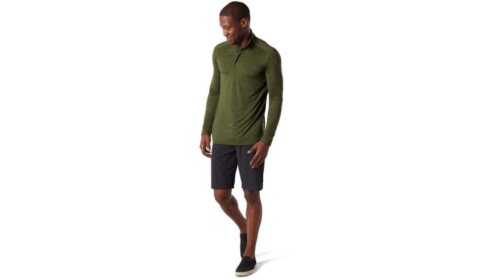 Smartwool Merino Sport 150 1/4 Zip - Mens, Moss Green Heather, Medium, SW015164B45-M