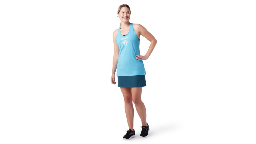 Smartwool Merino Sport 150 Aviator Sheep Graphic Tank - Womens, Ocean Spray, Small, SW016542J29S