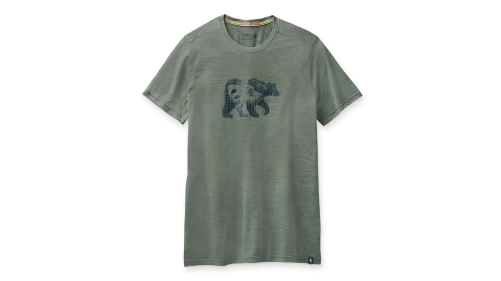 Smartwool Merino Sport 150 Bear Camp Tee - Mens, Sage Heather, Medium, SW015158F72M