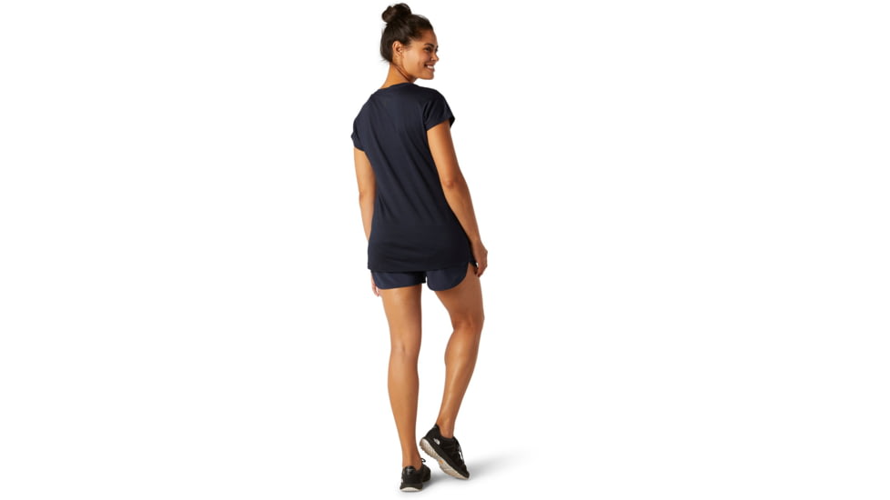 Smartwool Merino Sport 150 Cactus Crop Tee - Womens, Deep Navy, Medium, SW015139092-M