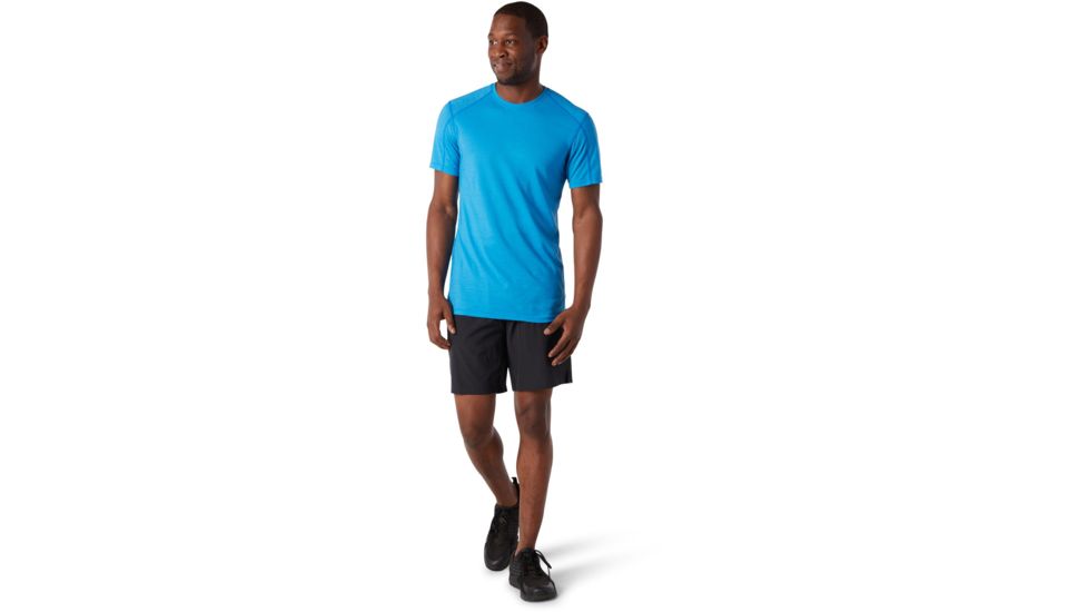 Smartwool Merino Sport 150 Hidden Pocket Tee - Mens, Ocean Blue, Large, SW000371D15-L