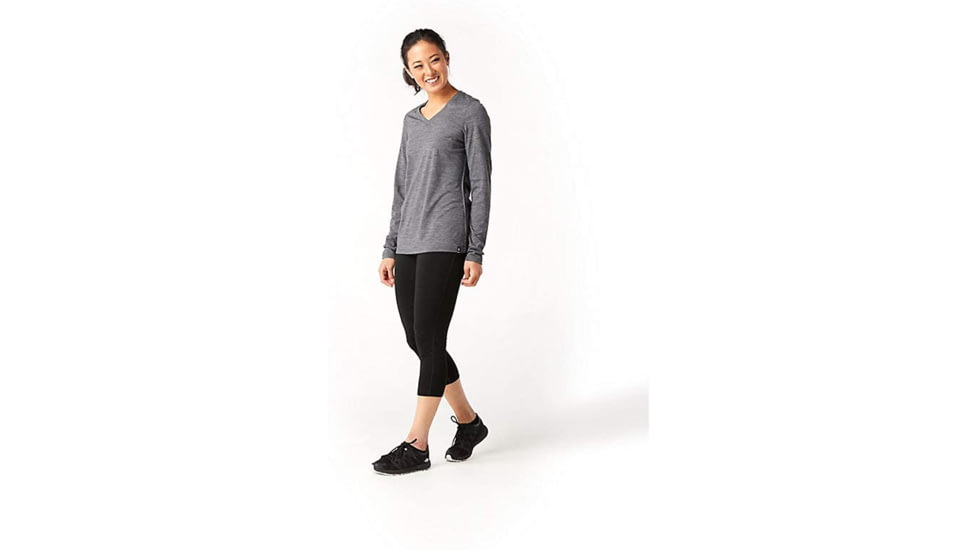 Smartwool Merino Sport 150 Long Sleeve - Womens, Medium Gray Heather, Large, SW016176084-L